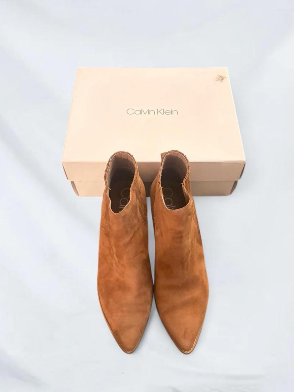 Calvin Klein Pointed-Toe Ankle Boots